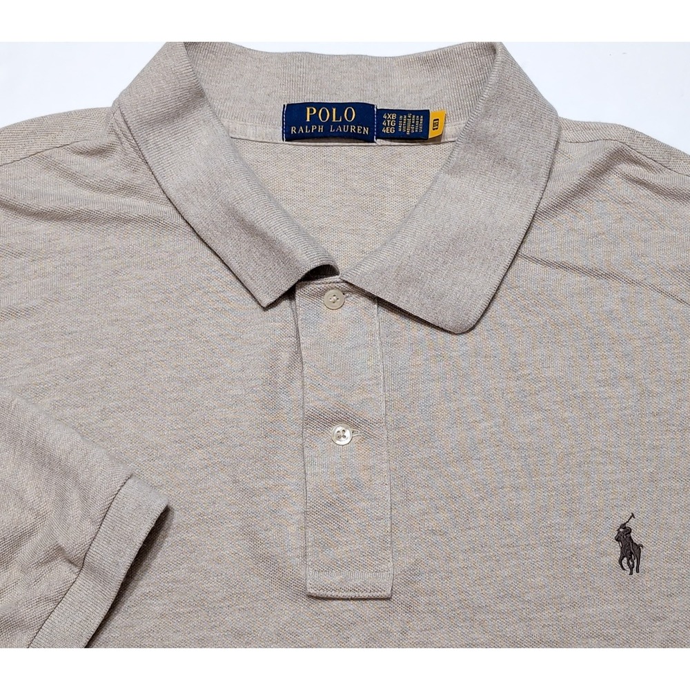 POLO RALPH LAUREN Short Sleeve Shirt Beige 4XB 4XL Big